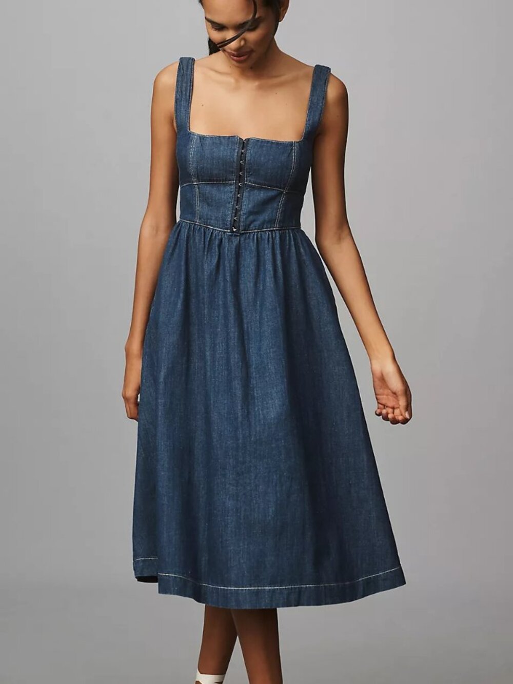 Reformation Denim Tagliatelle Dress